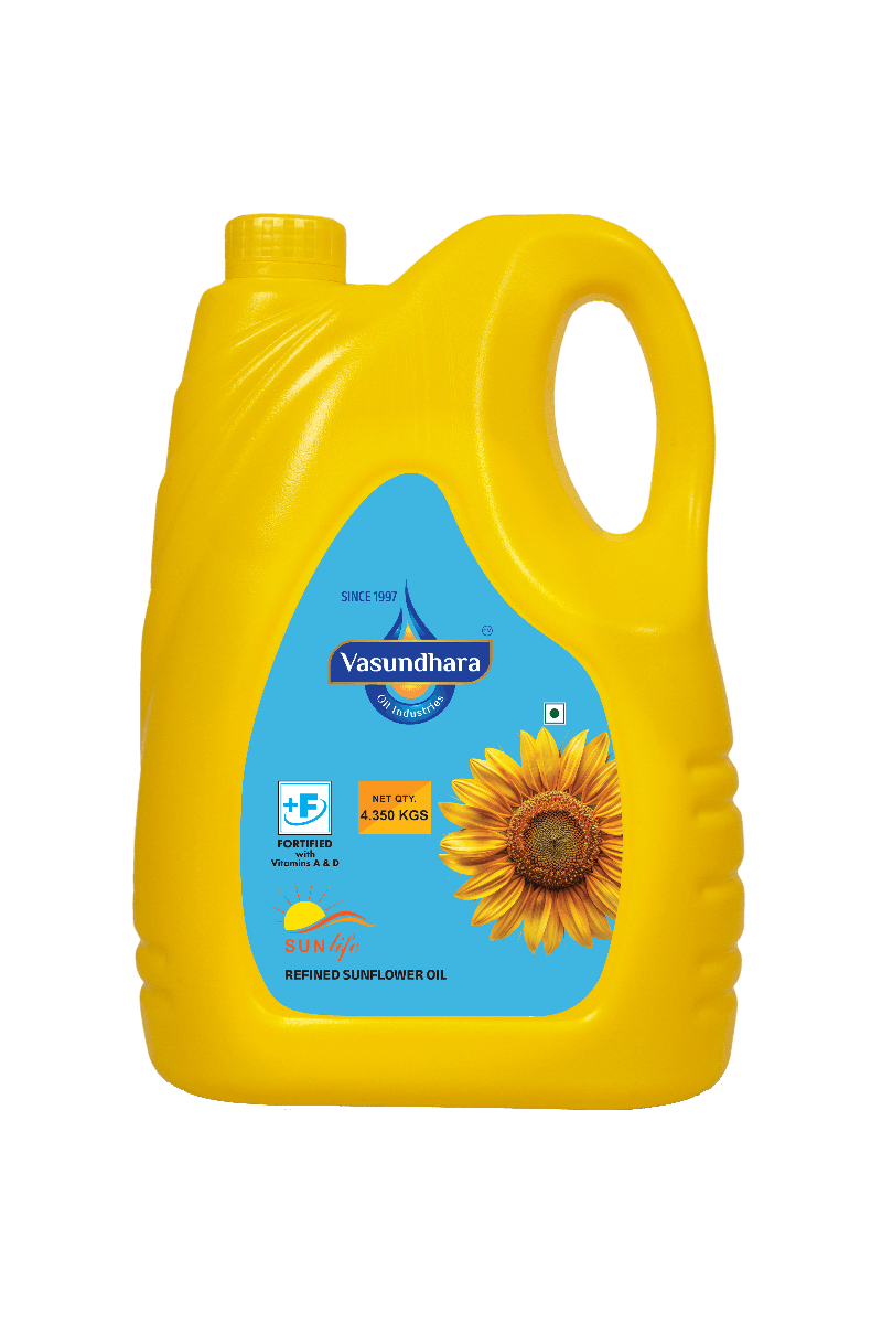 Sunflower oil bottle